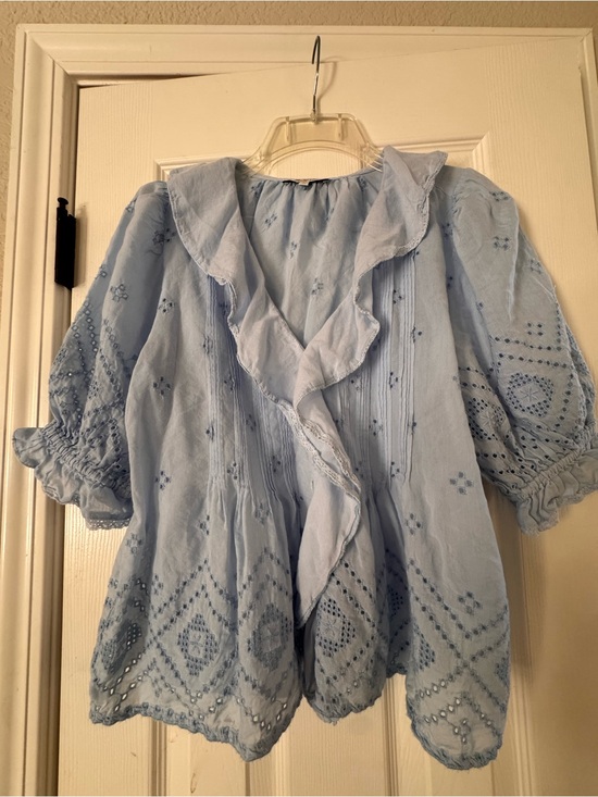 Madewell Tops - Madewell Ruffled Puff-Sleeve Top